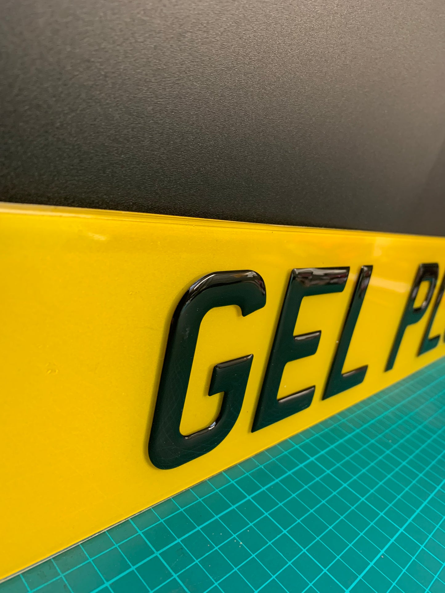 3D Gel Number Plates Front & Rear 520x111mm