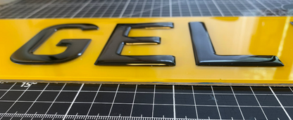 3D Gel Number Plates Front & Rear 520x111mm